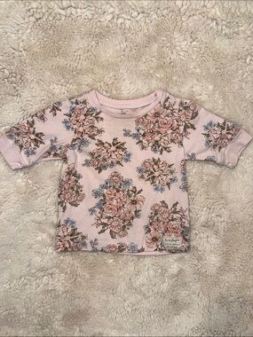 Carter's Pink Floral Long Sleeve Girls' Top